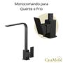 Imagem de Torneira Cozinha Gourmet Slim Inox Preto c/ Monocomando