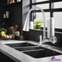 Imagem de Torneira Cozinha Parede Com Filtro Slim Flexível Gourmet Cromada Dupla Função Metal Abs cod 5034-7