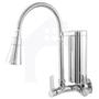 Imagem de Torneira Cozinha Parede Com Filtro Slim Flexível Gourmet Cromada Dupla Função Metal Abs cod 5034-7