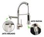 Imagem de Torneira Cozinha Spray Extensor Gourmet Monocomando Inox Estilo Deca Docol