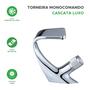 Imagem de Torneira Curva Cascata Banheiro Lavatorio Cromada Premium