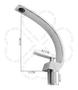 Imagem de Torneira De Cuba  para lavabo Banheiro Monocomando Cromada Luxo Za-106