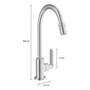 Imagem de Torneira de Mesa Para Cozinha Cromada Com Arejador Articulado1167 C21.CLM Flex Plus - Deca