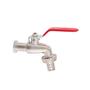 Imagem de Torneira Esfera Jardim Tanque Com Bico 1/2 X 3/4 Inox