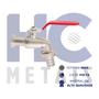 Imagem de Torneira Esfera Jardim Tanque Com Bico 1/2 X 3/4 Inox