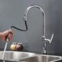 Imagem de Torneira Extensivel Gourmet Cozinha Pia Bancada Mesa Ducha Dois Jatos Articulada Monocomando Agua Quente Fria Moderno Sofisticado Pratico