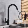 Imagem de Torneira Extensivel Gourmet Cozinha Pia Ducha Articulada Dois Jatos Monocomando Bancada Mesa Agua Quente Fria Sofisticado Luxo Moderno