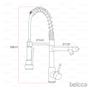 Imagem de Torneira Gourmet 50cm com Misturador Monocomando Cromada de BancadaBelccaTGM50C-BZ