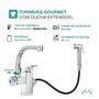 Imagem de Torneira Gourmet Dupla Jato Movel Flexivel Ducha Extensiva