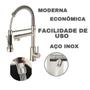 Imagem de Torneira Gourmet Monocomando Aço inox escovado Estilo Deca Docol