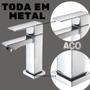Imagem de Torneira Lavabo Agua Fria Baixa Luxo Metal Cromado