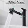 Imagem de Torneira Lavabo Banheiro Monocomando Luxo 360 Rotativa Preta