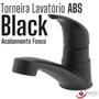 Imagem de Torneira Lavatorio Banheiro Lavabo Cuba Pia Mesa Baixa Abs Acabamento Fosco Preto Black Alavanca Simples Design Resistente Funcional Moderna Iguatemi