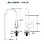Imagem de Torneira Lavatório Bica Alta Siena Cr 1196 (40240010)