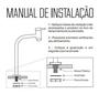 Imagem de Torneira Link Lavatório 90 1/4 Volta Bica Alta Banheiro Cozinha Metal Cromado - FV1010