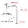 Imagem de torneira link lavatorio banheiro pia 1/4 de volta metal cromado