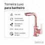 Imagem de Torneira Luxo com Misturador Monocomando Rose de BancadaBelccaTLM01R-BL