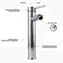 Imagem de Torneira Misturador Monocomando Banheiro Lavabo Cascata Alta