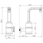 Imagem de Torneira Multitemperatura Slim 4T 220V 5.500W Parede 1/4 Volta Hydra