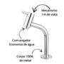Imagem de Torneira para banheiro lavabo link bica baixa cromada