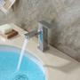 Imagem de Torneira Para Banheiro Lavabo Luxo Com Bica Baixa Aço Inox