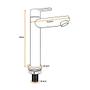 Imagem de Torneira Para Banheiro Pia Bancada Lavabo Lavatorio Bica Baixa 16cm Design Slim Smart Depot Alavanca 1/4 Abs Metal Cromado