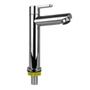 Imagem de Torneira Para Banheiro Pia Bancada Lavabo Lavatorio Bica Baixa 16cm Design Slim Smart Depot Alavanca 1/4 Abs Metal Cromado