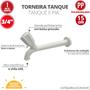 Imagem de Torneira Para Pia Multiuso 15 Cm Autosserviço Com Bitola 1/2" - 3/4" Branco Durín