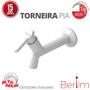 Imagem de Torneira Pia Berlim Tamanho 15cm Com Bitola 1/2" - 3/4" Branco Durín