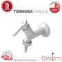 Imagem de Torneira Tanque Com Bico Berlim Tamanho 10 cm Com Bitola 1/2" - 3/4" Branco Durín