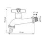 Imagem de Torneira Tanque Jardim ABS Cromada Com Bico 1030  C-31