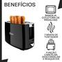 Imagem de Torradeira Elétrica 220v Oster Otor650 Black Simple Life 650W de Potência  7 Níveis de Tostagem 220V