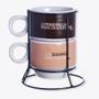 Imagem de Torre 2 Xícaras Com Suporte 150 Ml Cada - Café - Zc 10024646