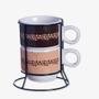 Imagem de Torre 2 Xícaras Com Suporte 150 Ml Cada - Café - Zc 10024646