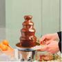 Imagem de Torre Cascata De Chocolate Quente 4 Andares Fonte 127v Inox Cor Cinza