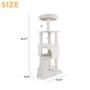 Imagem de Torre Cat Tree HUITREE de 114 cm com arranhador de condomínio Big Cat