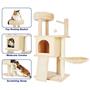 Imagem de Torre Cat Tree TSCOMON de vários níveis para gatos de interior