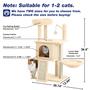 Imagem de Torre Cat Tree TSCOMON de vários níveis para gatos de interior