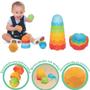 Imagem de Torre de Empilhar e Encaixar Brinquedo Educativo para Bebês