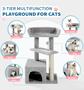 Imagem de Torre de Tapete Cinza para Gato MADE 4 PETS com Arranhador