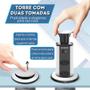 Imagem de Torre De Tomada Multiplug Usb Tipo-c Retrátil Embutir Bancad