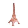 Imagem de Torre eiffel decorativa Rose 10 cm Pequena Escultura Metal Enfeite Decoração Paris