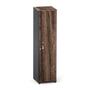 Imagem de Torre Nicho De Madeira Com Porta P25 Pandin 160 CM Walnut e Grafito