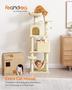 Imagem de Torre para gatos Cat Tree Feandrea de 155 cm com arranhadores e rede