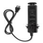 Imagem de Torre Tomada Multiplug 2 Tomadas 20A + 2 USB Rápido - Preto