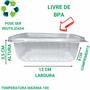 Imagem de Totalplast pote marmita pp 250ml retangular c/tp 24 und - Marmitas