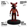 Imagem de Totem Pequeno Boneco FNAF animatrônico Foxy 7cm + Base