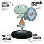 Imagem de Totem Pequeno Boneco Lula Molusco Bob Esponja 7cm + Base