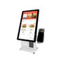 Imagem de Totem Terminal de Auto Atendimento HTTCK22W 21,5  - CPU J4125 4GB DDR4 SSD 240GB com suportes de base e parede.