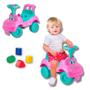 Imagem de Totokinha Classica Rosa Menina Cardoso Toys Carrinho de Brinquedo Com Blocos Formas Geometrica Triciclo Interativo